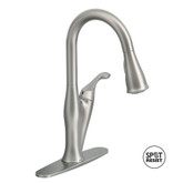 Benton 1 Handle Kitchen Faucet with Matching Pulldown Wand - Spot Resist Stainless Finish
