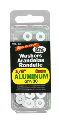 1/8" aluminum washer - Pack of 30