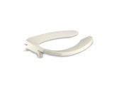 Lustra(TM) Elongated Toilet Seat With Open-Front And Check Hinge