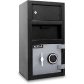 All Steel MFL2014E-OLK 1.5 cu. ft. Capacity Depository Safe with an Exterior Locker