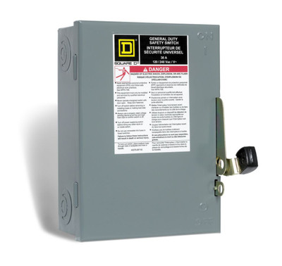 30 Amp General Purpose Double Pole Safety Switch