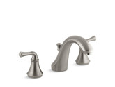 Forté Deck-Mount Bath Faucet Trim With Traditional Lever Handles, Valve Not Included