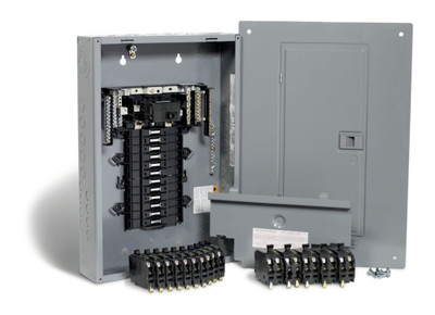 100 Amp, 24 Spaces 48 Circuits Maximum QO QwikPak Panel Package with Breakers