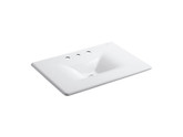 Iron/Impressions 31 Inch Cast Iron One-Piece Surface And Integrated Lavatory With 8 Inch Centers