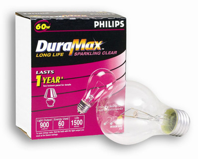 60W Clear Medium Bulb 2Pk