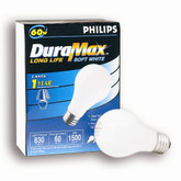 Duramax 60W Long Life Bulbs - 4-Pack
