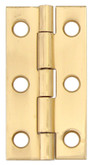 2 Inch  Solid Brass Narrow Hinge Fixed Pin 2pk
