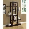 Cappuccino 71 Inch H Open Concept Display Etagere