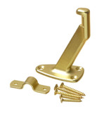 Long Satin Brass Handrail Bracket