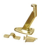 Long Polished Brass Handrail Bracket