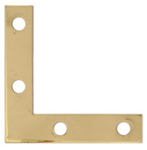 2 Inch  Solid Brass Flat Corner Brace 4pk