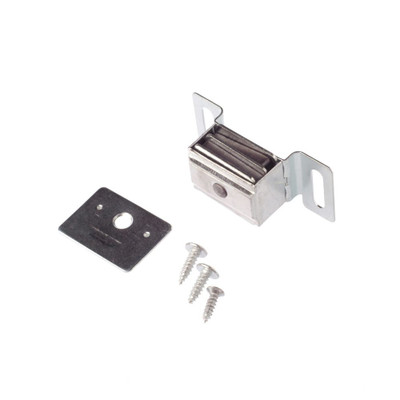 Double magnetic catch with plate aluminium