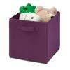 4 pack Non-woven foldable cube- purple