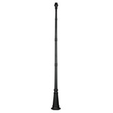 Providence 10.25 in. Black Outdoor Post