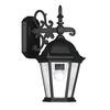 Providence 1 Light Black Incandescent Wall Lantern with Clear Beveled Glass