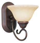 Providence 1 Light Imperial Bronze Incandescent Bath Vanity with Vintage Scavo Glass