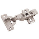 Clip hinge with plate 100 degree half overlay