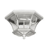 Providence 3 Light Brushed Nickel Incandescent Semi Flush Mountwith Clear Beveled Glass