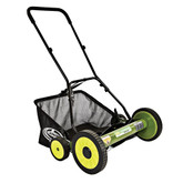 Mow Joe 20 Inch Manual Reel Mower With Grass Catcher and Oversize Wheels