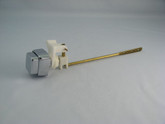 Replacement for SIDE Mount PUSH BUTTON Toilet Lever, Metal, fits most Toilets, Chrome Square Button