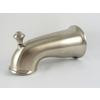 Replacement Bath tub Filler Spout, Deluxe Slip Fit with Diverter, Brushed Nickel Finish