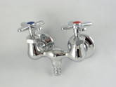 Replacement Faucet for In Wall Tub Spout 2 handle antique style, Chrome