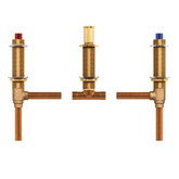 Two handle roman tub valve adjustable ½ In. cc connection