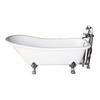 Victoria Kit - Antique Style Bath 69 Inch, Free Standing Faucet And Chrome Overflow