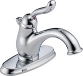 Leland 4 Inch Single-Handle Low-Arc Bathroom Faucet in Chrome