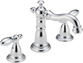 Victorian 8 Inch Widespread 2-Handle High-Arc Bathroom Faucet in Chrome