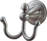 Victorian Double Robe Hook in Stainless