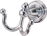 Victorian Double Robe Hook in Chrome
