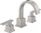 Vero 8 Inch Widespread 2-Handle High-Arc Bathroom Faucet in Stainless