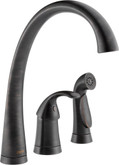 Pilar Waterfall Single-Handle Side Sprayer Kitchen Faucet in Venetian Bronze