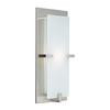 Contemporary Beauty 1 Light Sconce with Acid Frost Glass and Satin Nickel Finish