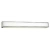 Contemporary Beauty 1 Light Bath Light with Matte Opal Glass and Polished Chorme Finish