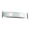 Contemporary Beauty 2 Light Bath Light with Acid Frost Glass and Satin Nickel Finish