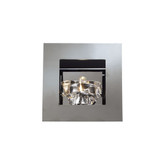 Contemporary Beauty 1 Light Sconce with Clear Glass and Polished Chorme Finish
