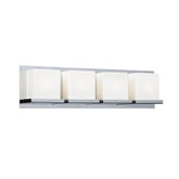 Contemporary Beauty 2 Light Bath Light with Matte Opal Glass and Polished Chorme Finish