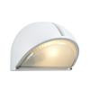 Contemporary Beauty 1 Light Outdoor Wall Sconce with Frost Glass and White Finish