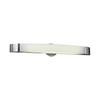Contemporary Beauty 1 Light Bath Light with Frost Glass and Satin Nickel Finish