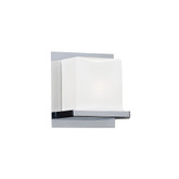 Contemporary Beauty 1 Light Sconce with Matte Opal Glass and Polished Chorme Finish