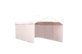 Super Max 10 x 20 2 in 1 Canopy Pack, 2 in. 4-Rib Frame White Cover with Enclosure Kit