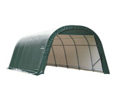 12 x 20 x 8 Shelter, Round Style - Green Cover