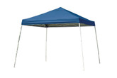 Sport Pop-Up Canopy, 12 x 12, Slant Leg, Blue Cover with Storage Bag