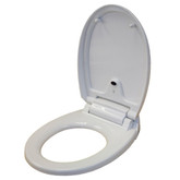 White Round Touch-Free Sensor Controlled Automatic Toilet Seat