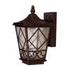 Satin 1 Light Bronze Incandescent Outdoor Wall Mount With White Glass