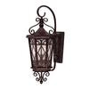 Satin 3 Light Bronze Halogen Outdoor Wall Mount With White Glass