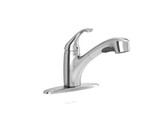 Jardin Single Handle Pull Out Kitchen Faucet In Polished Chrome