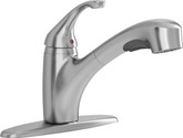 Jardin Single Handle Pull Out Kitchen Faucet In Stainless Steel